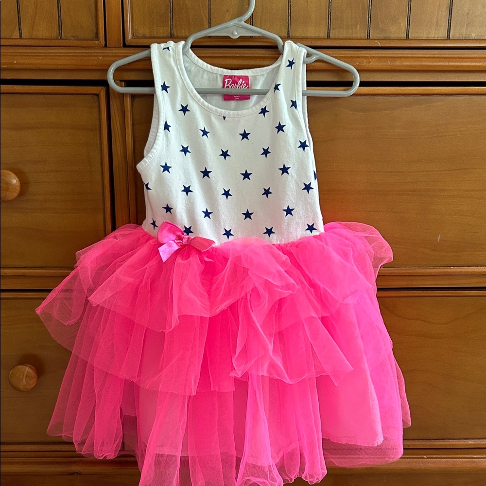 Barbie White Top with Blue Stars